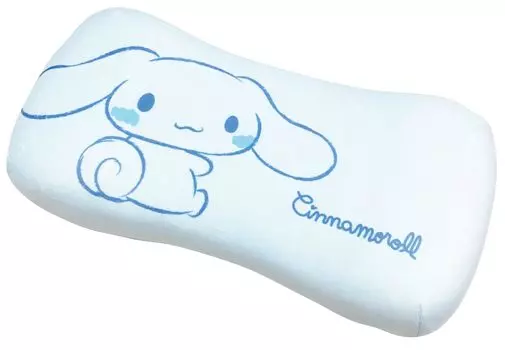 MORIPiLO Подушка Morishita из пены с эффектом памяти Cinnamoroll Cinnamon 15x31 см, подушка для поддержки талии и спины, мягкая игрушка, товары с персонажами Sanrio, пастельно-голубой цвет