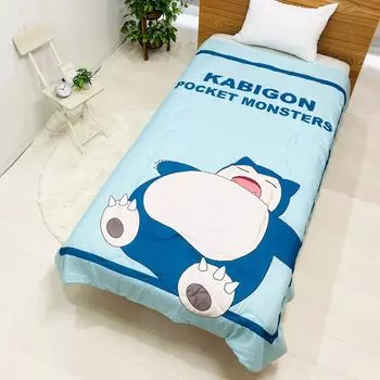MORIPiLO Skin Summer Pokemon Snorlax для детей и мягкие товары с изображением покемонов 4621402 Одеяло, односпальное, зеленое, 140x190 см, для взрослых, моющееся,