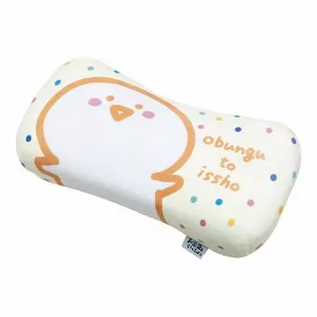 MORIPiLO With Stationery Stationery Memory Foam Pillow 16x33x8cm Waist Rest Back Support Stuffed Toy Cushion Character Goods Yellow Morishita 4621551