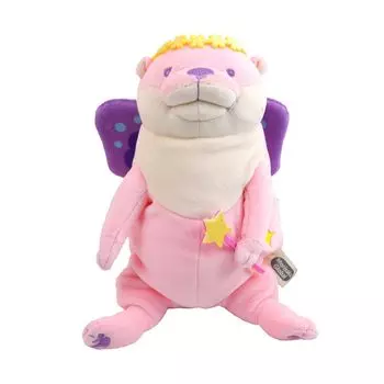Morisaka Global Mochi Kawauso Fairy Pink 13 x 10 x 22 cm Otter Plush Toy Fairy Pastel Stuffed Animal Photography Healing Soft to the touch Cute Animal розовый