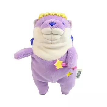 Morisaka Global Mochi Otter Fairy Mini Purple 7 x 6 x 14 cm Otter Plush Toy Fairy Pastel Sewing Healing Mochi Mochi Texture Cute Animal Mochi Series фиолетовый