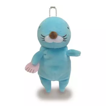 Morisaka Global Mochibonobono mini мягкая игрушка-талисман светло-голубого цвета с цепочкой из шариков серии Mochi 6613 см MOBO-0120