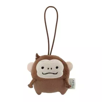 Morisaka Global Petamon Mascot Monkey xx Animal Monkey Remezzo Charm Милая мягкая игрушка для выхода в свет Швейная сумка для фотосъемки или рюкзак 5,5 2,5 6,5 см