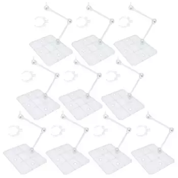 Morisho General Purpose Plastic Model Figure Stand 3mm Axis Action Base Display Stand Bandai Gunpla Compatible 5 Pieces 1/144