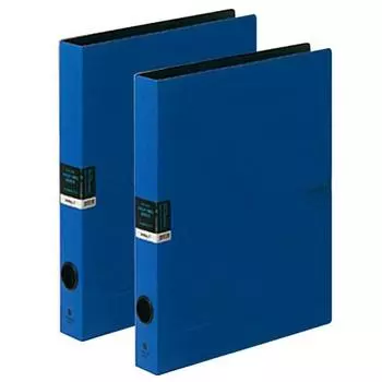 Папка-регистратор Morning Glory двухцветная с D-образными кольцами, 3 отверстия, 25 мм, синяя, 2 шт.