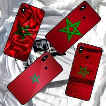 Morocco Maroc Flag Phone Case For Xiaomi Redmi Note 11 10 9T 8 7 Pro Redmi 9 9A 9C 8 7 6 Soft Black Phone Cover Redmi Note 11 or 11S