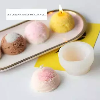 Мороженое в форме шара для изготовления свечей, силиконовая форма для мыла, форма для торта «сделай сам»