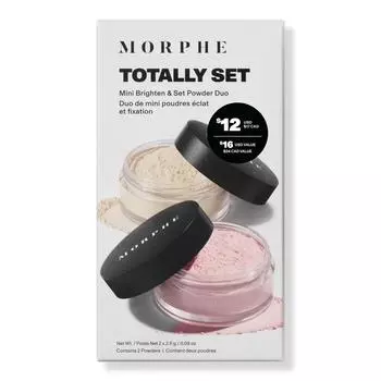 Morphe Totally Set Mini Brighten Set Пудра Дуо