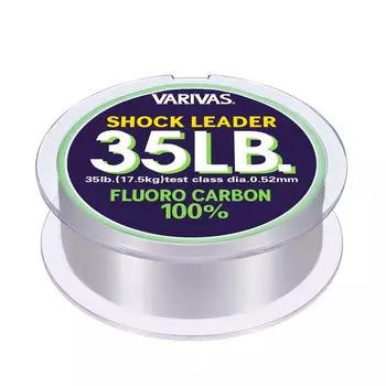 MORRIS Shock Leader Varibus Fluorocarbon 30m 10 35lb Natural No.