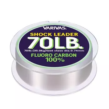 MORRIS Shock Leader Varibus Флюорокарбон 30м 20 70 фунтов Натуральный №.