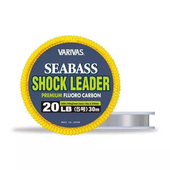 MORRIS Shock Leader Varivas Seabass Fluorocarbon 30m 10kg 20lb Natural