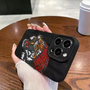 Морщины и неровности на поверхности мобильного телефона. Почему НЕ защитный матовый чехол из ТПУ с принтом тигра, мягкий силиконовый чехол iPhone 7 чёрный