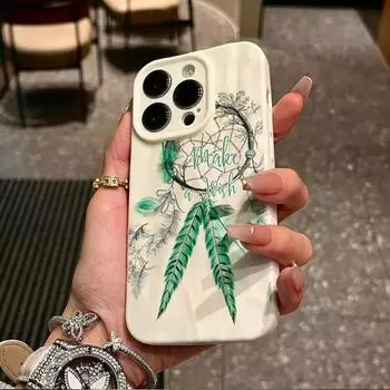 Морщины и неровности на поверхности мобильного телефона, защитный матовый чехол TPU с принтом «ловец снов», мягкий силиконовый чехол iPhone 7 чёрный