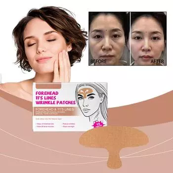 Морщины на лбу Плотный стикер Увлажнение Опреснение Уголки рта Морщины Глазная пленка Плотный лоб Лифтинг Плотный стикер Вода One Size
