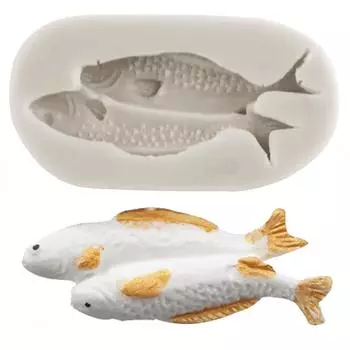 Морская тема, форма для помадки, рыба, силиконовая форма для украшения торта, кекс, топпер, конфеты, шоколадная жевательная резинка, паста, формы из полимерной глины