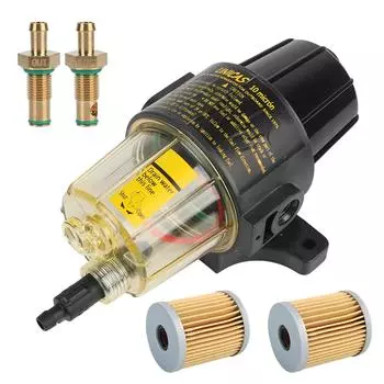 Морские детали Топливный фильтр UF-10K Сепаратор масла и воды Подвесные моторы Топливный бак с дополнительным фильтром 2 шт. 1