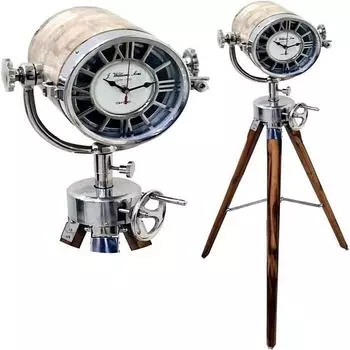 Морские деревянные часы на треноге в морском стиле, деревенский декор для дома, подарки