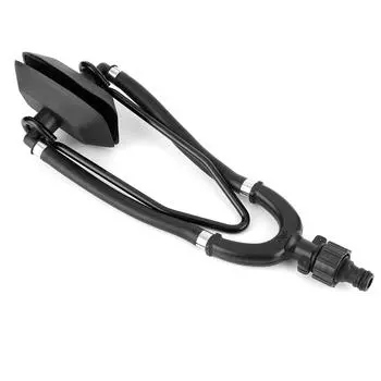 Морские наушники с двойной подачей для промывки двигателя, подвесной лодочный мотор, промывка водой, большие прямоугольные наушники с двойной подачей, быстрое соединение чёрный