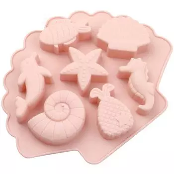 Морские существа силиконовая форма для выпечки помадки торт шоколад смола DIY рыбы инструменты для украшения кекс топпер