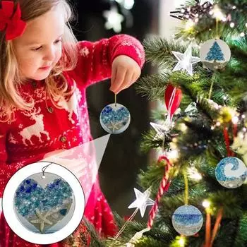 Морское стекло «Ловец солнца» Пляжный волновой орнамент на акриловом круге «Океанский ловец света» Реалистичный подвесной декор B