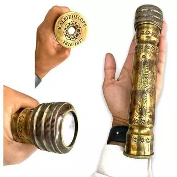 Морской антикварный латунный калейдоскоп морской коллекционный подарок