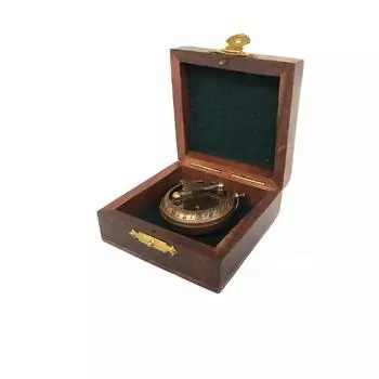 Морской антикварный латунный морской компас, коллекционный футляр для морских судов
