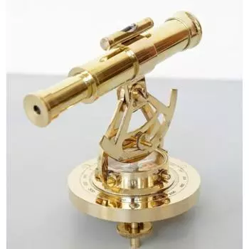 Морской геодезический инструмент Alidate, отделка под старину и отделка из латуни, винтажный компас Alidate из латуни с телескопом коричневый