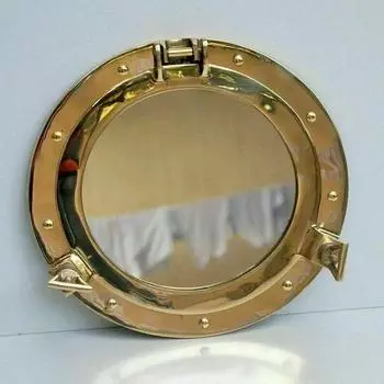 Морской иллюминатор 43,18 см Корабельный иллюминатор Морской иллюминатор Лодочный иллюминатор Лодочный иллюминатор Темно-синий декор комнаты Декор корабля Настенный декор лодки Декор корабля