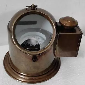 Морской карданный компас длиной 22,86 см, латунный старый нактоуз, морской для навигации