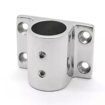 Морской катер поручни фитинг 90 градусов стойка прямоугольное основание крепление 25 мм трубка морское оборудование лодочные детали аксессуары белый