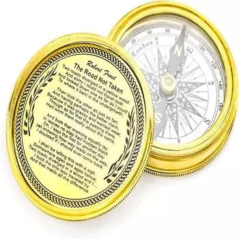 Морской коллекционный компас в стиле ретро, декоративный подарок, латунная отделка, компас.