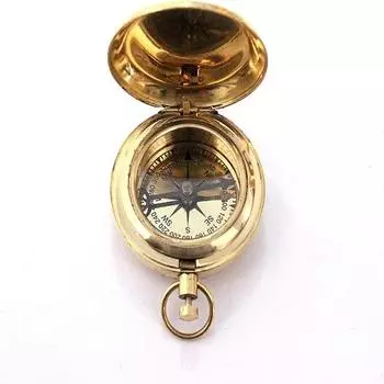Морской коллекционный компас в стиле ретро, декоративный подарок, латунная отделка, компас