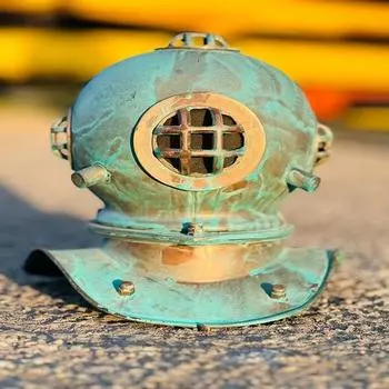 Морской мини-шлем для дайвинга 15,24 см, водолазный шлем, морской шлем для подводного плавания, морской настольный водолазный шлем, декоративный шлем.