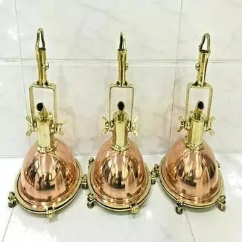 Морской морской подвесной светильник для корабля, навигационный грузовой морской медный, латунный подвесной светильник, новый светильник для ресторана, кафе, набор из 3 предметов