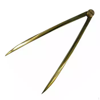 Морской разделительный инструмент — прецизионный латунный прямой разделитель для архитекторов и художников 200mm