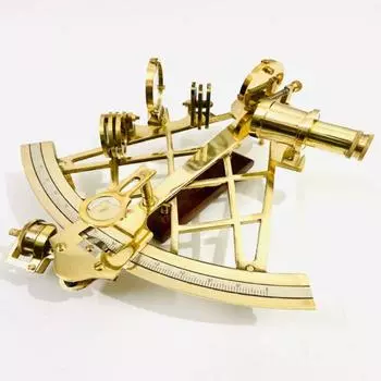 Морской секстант из латуни – 27,94 см, рабочий навигационный инструмент как