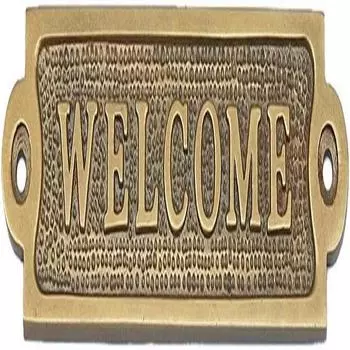 Морской старинный латунный приветственный знак