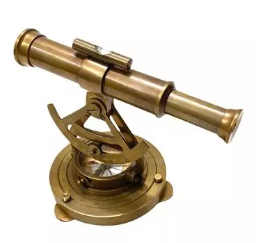 Морской телескоп Алидата с компасом, геодезические приборы, латунный декор стола, GIF M аэро