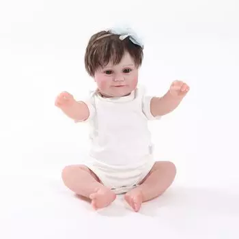 morytrade Baby Doll Reborn Doll 45 см Мягкий материал Уход за детьми Практика купания (Пластиковые глаза)