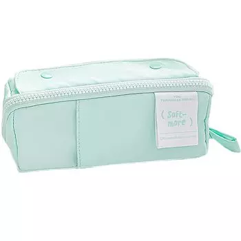 morytrade Pencil Case, Cute, Stylish, Large Capacity, Soft, 8 Pockets (Green)