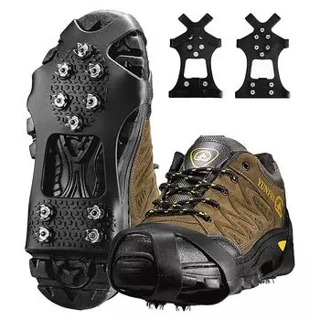 Mosasa 10 Snow for Shoe Fall Easy to Ice Snowy Freedom to Quick Fit Кошки, Когти, Шипы, Снегоступы, Противоскользящие Подошвы, Предотвращение, Установка, Шипы,