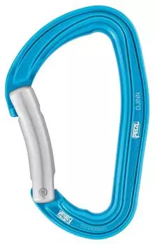 Moschettone Robusto Per In Leva Adulto Unisex Petzl, Djinn, L Arrampicata Falesia, Blu, Curva,