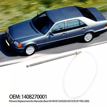 Мощная антенна для AM/FM-радио для 92-02 Mercedes-Benz W140 W124 W202 210 R129