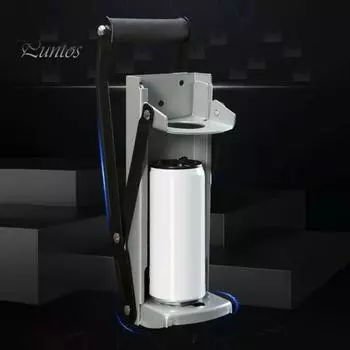 Мощная дробилка для алюминиевых банок Дробилка с открывалкой для бутылок Компактные кухонные гаджеты из нержавеющей стали для домашней переработки красный