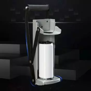 Мощная дробилка для алюминиевых банок Дробилка с открывалкой для бутылок Компактные кухонные гаджеты из нержавеющей стали для домашней переработки красный