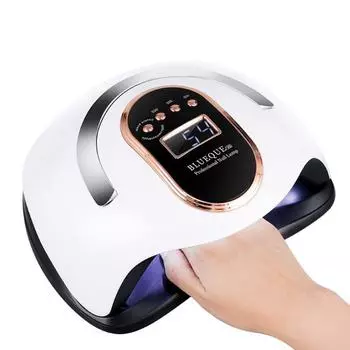Мощная машина для дизайна ногтей, 168 Вт, УФ-лампа для запекания ногтей, светодиодная быстросохнущая сушилка EU Plug