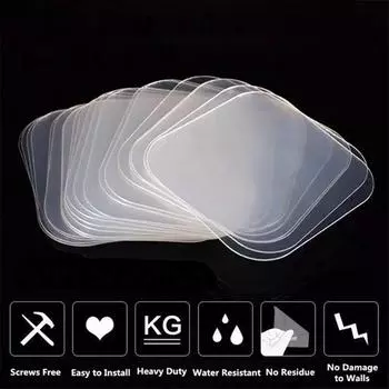 Мощная противоскользящая бесшовная лента Nano Home Improvement Home Supplies Nano Tape Двусторонняя наклейка 10pcs square