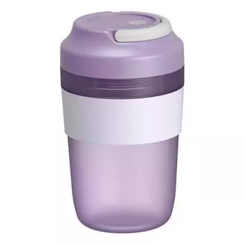 Мощная соковыжималка для фруктов и фруктов, 400 мл, с прозрачным хранилищем 400ML фиолетовый