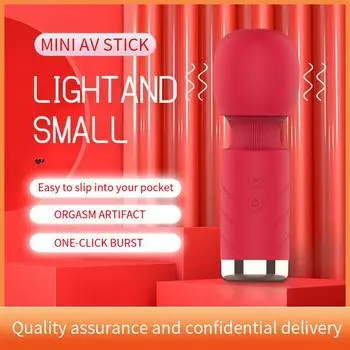 Мощная водонепроницаемая силиконовая вибрирующая палка Mini AV Stick, секс-игрушка для женщин