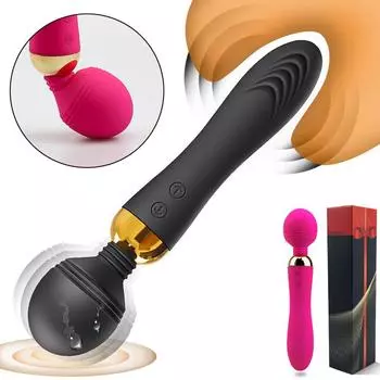 Мощная волшебная палочка AV-вибратор G Spot Массаж клитора Стимулирует вагинальную вибрацию 18 режимов Секс-игрушки для взрослых для женщин Мастурбация